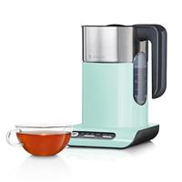 Bosch TWK8612P waterkoker 1,5 l 2000 W Zwart, Grijs, Turkoois - thumbnail