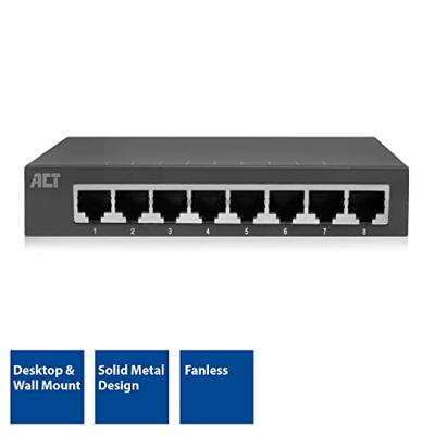 ACT AC4418 8-poorts Gbit switch - thumbnail