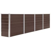 VidaXL Plantenbak verhoogd 320x40x77 cm gegalvaniseerd staal bruin - thumbnail