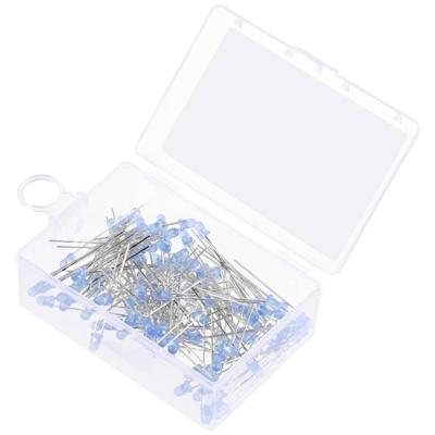 TRU COMPONENTS Bedrade LED Blue Rond 3 mm 2500 mcd 30 ° 20 mA 2.7 V, 3.4 V