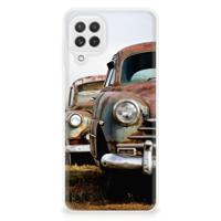 Samsung Galaxy A22 4G | M22 | Siliconen hoesje | met foto Vintage Auto - thumbnail