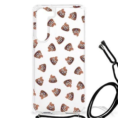 Doorzichtige Silicone Hoesje voor Samsung Galaxy S23 Plus Poep Emojis Doorzichtige Silicone Hoesje voor Samsung Galaxy S23 Plus Poep Emojis