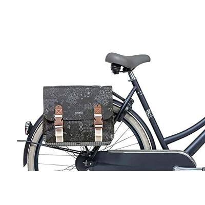 Basil boheme dubbele fietstas - blauw - thumbnail