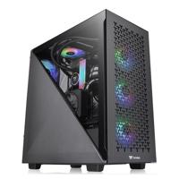 Thermaltake Divider 300 TG Air Black Midi-tower PC-behuizing Zwart 2 voorgeïnstalleerde ventilators, Zijvenster, Stoffilter - thumbnail