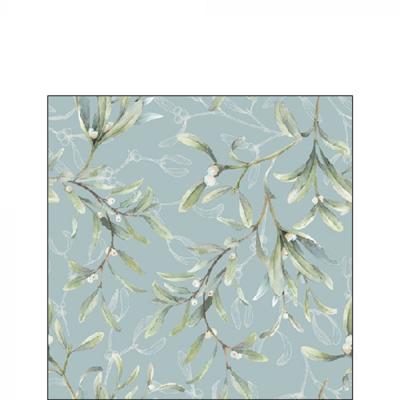 Ambiente Servet Mistletoe All Over 25cm Kerst Cocktailservet