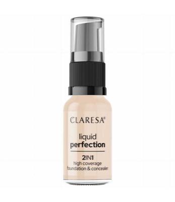 Claresa liquid perfection 2-in-1 concealer en foundation 101.5 vanilla 18gr.