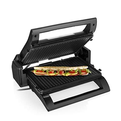 Princess 01.112536.01.002 Grill Elektrisch Anti-aanbaklaag, Controlelampje, Inklapbaar Zwart, Zilver