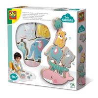 Playset SES Creative Wooden animals to balance and stack - thumbnail