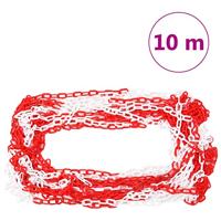 Kegelset met ketting 10 m rood en wit - thumbnail
