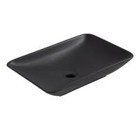 Wiesbaden Opzetwastafel Kar� 58x36x11,5 cm Mat Zwart - thumbnail