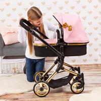 Bayer luxe gouden poppenwagen - thumbnail