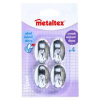 Metaltex haak zelfklevend 4 stuks - thumbnail