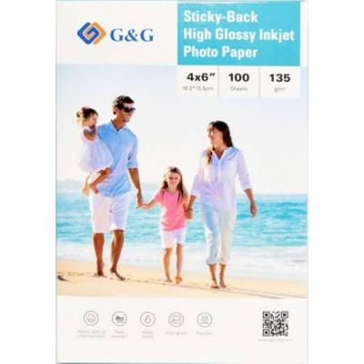 G&G 135GSM-4X6-100 Fotopapier (zelfklevend) 135 g/m² 100 stuk(s)