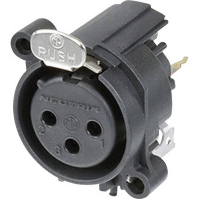 Neutrik NC3FAV1 XLR-connector Flensbus, contacten recht Aantal polen: 3 Zwart 1 stuk(s) Neutrik NC3FAV1 XLR-connector Flensbus, contacten recht Aantal polen: 3 Zwart 1 stuk(s)