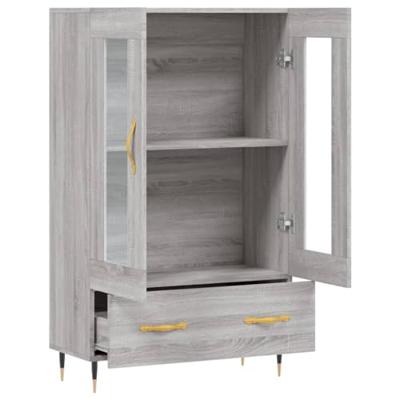 Hoge kast 69,5x31x115 cm bewerkt hout grijs sonoma eikenkleurig Hoge kast 69,5x31x115 cm bewerkt hout grijs sonoma eikenkleurig