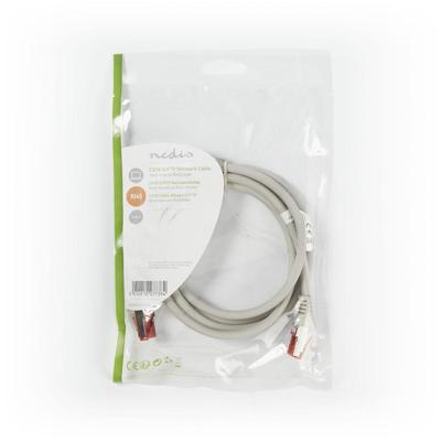 CAT6 S/FTP-Netwerkkabel | RJ45 Male - RJ45 Male | 1,5 m | Grijs