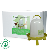 Pluimvee drinktoren 8 l Bio green lemon op pootjes - thumbnail