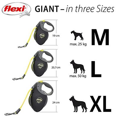FLEXI ROLLIJN GIANT TAPE NEON ZWART / GEEL
