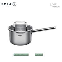 Sola Pannenset Juvia - RVS - Kookpan ø 16, 18, 20 cm & Steelpan ø 16 cm - Inductie & Downdraft geschikt - 4 Delig - thumbnail