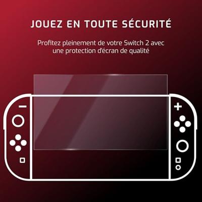 ONLAN S2-P STARTER Pack Nintendo Switch 2 draagtas, schokbestendig, 10 sleuven, speelpatroon, displaybescherming voor Nintendo Switch 2, scherm van gehard glas, duimsteunen