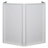 Accu-Stand Event Façade 2 W voorzetscherm wit - thumbnail