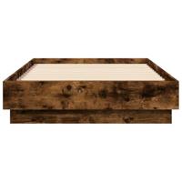 Bedframe met LED-verlichting gerookt eikenkleurig 90x190 cm - thumbnail