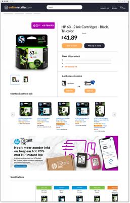 HP 305XL originele driekleurige inktcartridge met hoge capaciteit voor HP DeskJet 2300/2700 / Plus 4100, ENVY 6000 / Pro 6400 (3YM63AE)