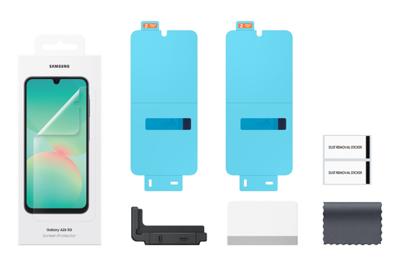 SAMSUNG 2 x displaybeschermfolie voor Galaxy A26, transparant, ontspiegeld