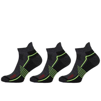 STAPP Wandelsokken Sneaker Active Outdoor Bamboe 3-pack Donkergrijs-43/46