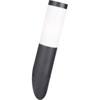 LED Wandlamp Buiten - E27 Fitting - Spatwaterdicht IP44 - Mat Zwart RVS - thumbnail