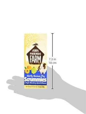 Tiny Friends Farm Scrummies caviasnack appel, aardbei, abrikoos & banaan 120g