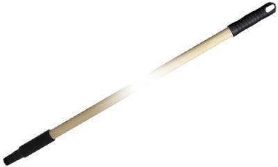 Vikan Steel classic 175cm 25 mm blank hout met schroefdraad