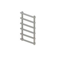 Designradiator Boss & Wessing Tubi Handdoekrek 85x50 cm Zij-Onderaansluiting Mat Grijs Boss & Wessing - thumbnail