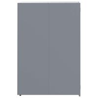 Containerberging voor 2 containers 138x79x117 cm staal grijs - thumbnail