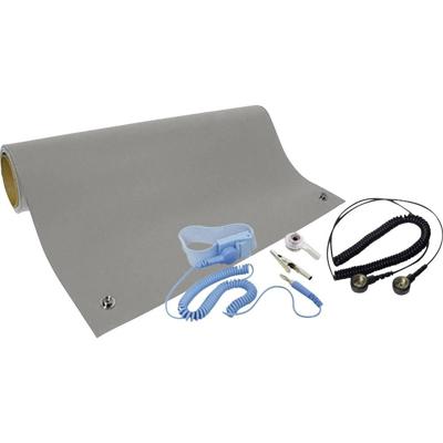 Quadrios ESD-bureaumatset Grijs (l x b) 1200 mm x 600 mm Quadrios ESD-bureaumatset Grijs (l x b) 1200 mm x 600 mm