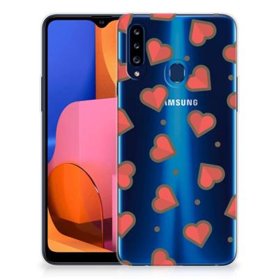 Samsung Galaxy A20s | TPU bumper | Hearts