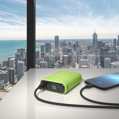 RealPower REALPOWER PB-10000 C Powerbank 10000 mAh USB PD USB-C (met Power Delivery) Lichtgroen Statusweergave RealPower REALPOWER PB-10000 C Powerbank 10000 mAh USB PD USB-C (met Power Delivery) Lichtgroen Statusweergave