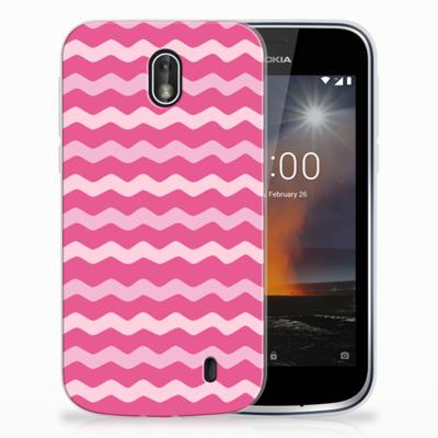 Nokia 1 | TPU bumper | Waves Pink