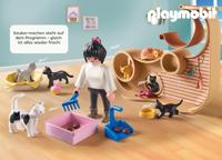 PLAYMOBIL My Life kattencafé 71744 - thumbnail