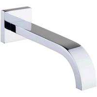 Wiesbaden Baduitloop - Vierkant - 20cm - 1/2inch - Chroom - thumbnail