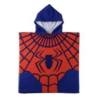 Poncho-Handdoek met Capuchon Spider-Man Rood 55 x 77 cm - thumbnail