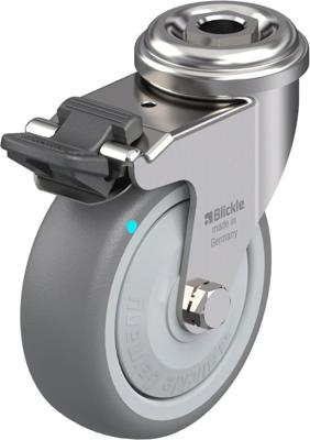 Blickle LRXA-TPA 75KFD-FI Zwenkwiel met rem Wieldiameter: 75 mm Draagvermogen (max.): 75 kg 1 stuk(s)