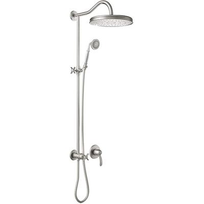 Regendouche set Tres Clasic | Inbouw | Mengkraan | 1-weg | Vintage | RVS look