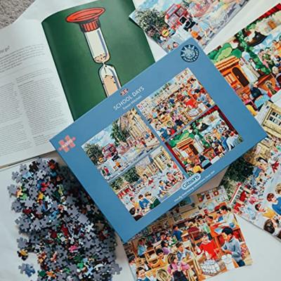 School Days Puzzel 4x 500 Stukjes