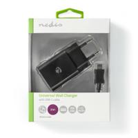 Nedis WCHAC242ABK Thuislader 2,4 A Losse Kabel Usb-c™ Zwart - thumbnail