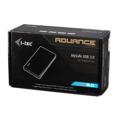 i-tec MySafe Advance Black 3.5" USB 3.0 externe behuizing