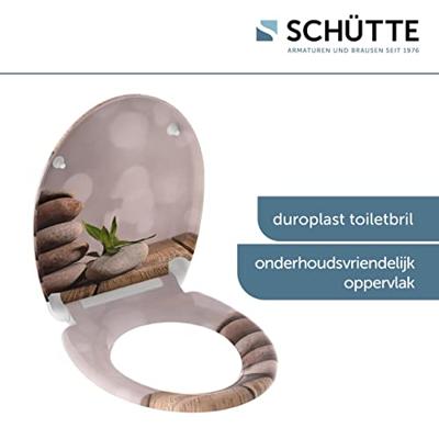 Schutte Duroplast WC-bril STONE PYRAMID met soft-close en quick-release
 82380