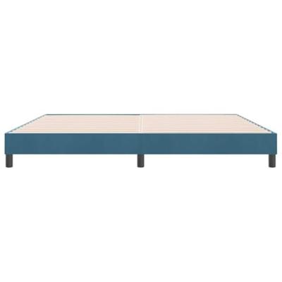 Bedframe zonder matras 180x210 cm fluweel donkerblauw