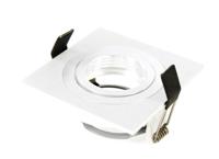 Inbouwspot wit kantelbaar rond voor 50mm lamp 93mm 148-569 - thumbnail