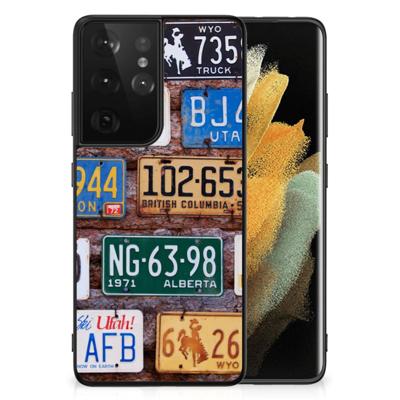 Samsung Galaxy S21 Ultra Silicone Back Case Kentekenplaten